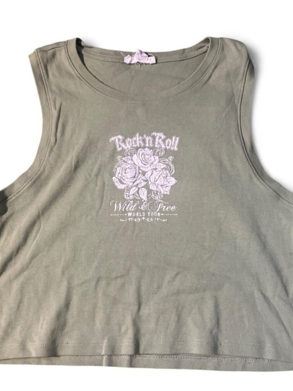 Green Tank Top - Rock n Roll
